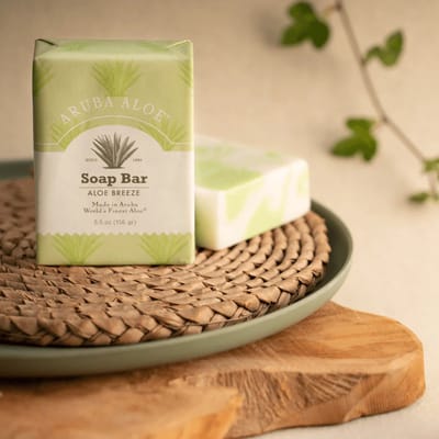 Aruba Aloe Aloe Breeze Zeep | Sulfaatvrij, dierproefvrij en veganistisch | 156gr