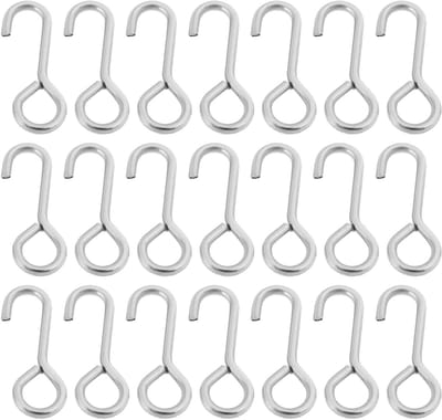 100 Stuks Rottende Onderclips van RVS - 15mm Lengte, 5mm Haak en 1.0mm Draad voor Zeevisserij Rigs, Duurzaam en Betrouwbaar