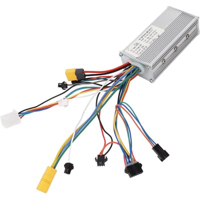 Contrôleur de moteur de vélo électrique 500 W 52 V en alliage d'aluminium, contrôle sensible pour scooter et vélo white