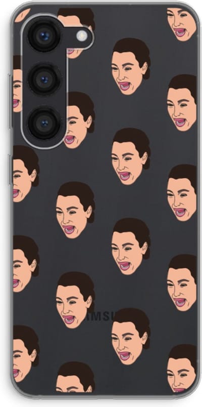 Case Company® - Hoesje geschikt voor Samsung Galaxy S23 hoesje - Ugly Cry Call - Soft Cover Telefoonhoesje - Bescherming aan alle Kanten en Schermrand