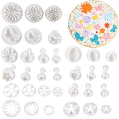 Allecto - Fondant Cutter Set - 33-delige Set - Koekjes uitstekers voor Taartdecoratie - Bakaccessoires - Creatieve Bakvormen - Perfect voor Taartli...