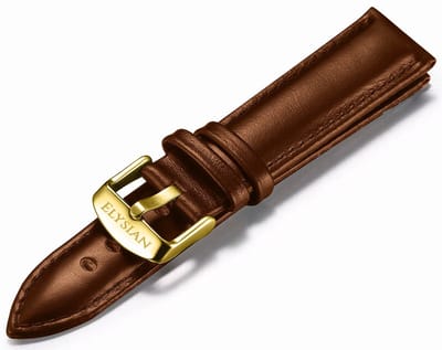 Elysian Horlogeband 22mm Leer Bruin - Quick Release - Premium Kwaliteit