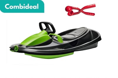 Tuilana ®- Sneeuwslee - Bobslee - Stratos - Groen- Extra stevig - Met GRATIS sneeuwbalgrijper