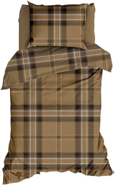 Romanette Colpasso Dekbedovertrek - Eenpersoons - 140x200/220 cm - Taupe