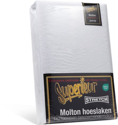 Superieur Matrasbeschermer - 80x200/220 cm - Molton Hoeslaken