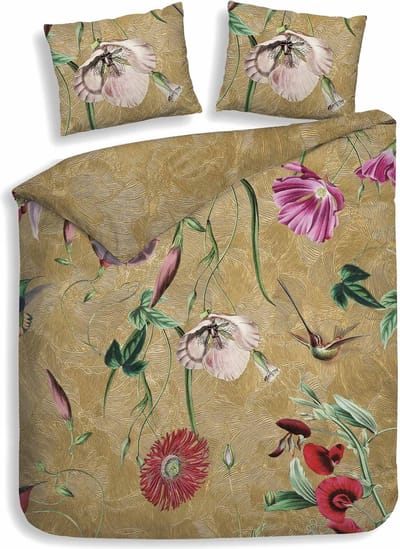 Heckettlane Luisa Dekbedovertrek - Tweepersoons - Bamboe - 200x200-220cm - Goud