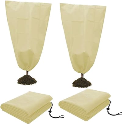 Optimale winterbescherming voor planten, potplanten, vorstbescherming en planthoezen met rits
