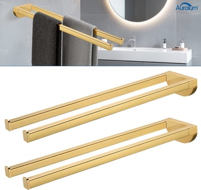 Auralum Max Regendouchekop XL - Ø30 cm - Vierkant Douchekop - Doucheslang - Waterbesparende - Doucheset - Douchekop Regendouche -Anti-kalk - RVS - Wellness - Chroom