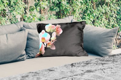 Buitenkussens - Tuin - Orchidee - Bloemen - Roze - Stilleven - Flora - 50x30 cm