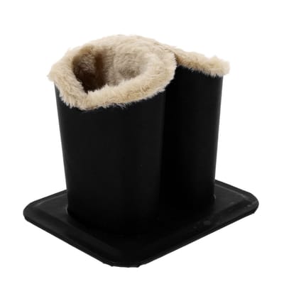 Dailygoods- Brillenkoker met Gevoerde Houder - Brillenhouder - Decoratieve Presentatiestandaard - Duurzaam Leer - Ruimtebesparend - Geschikt voor Kantoor/Slaapkamer
