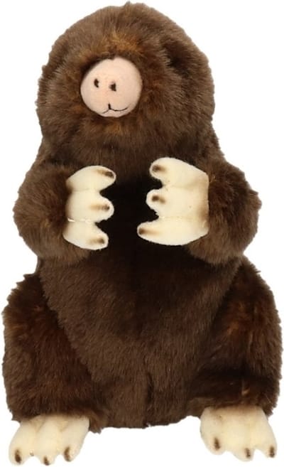 Carl Dick Pluche mol - knuffeldier - tuindieren knuffel - 21 cm - speelgoed