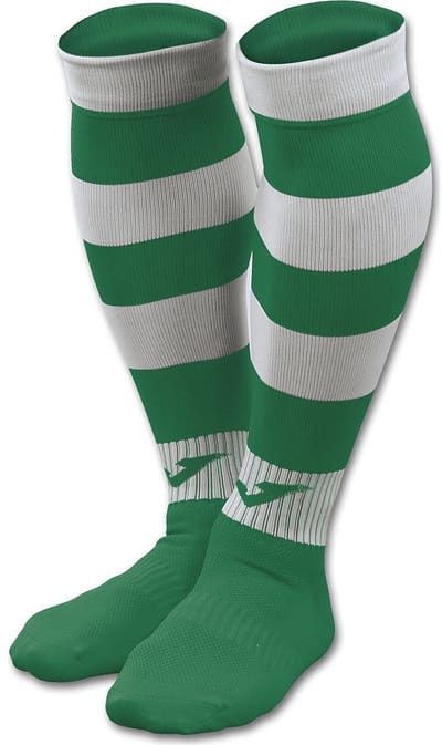 Joma Zebra II Voetbalkousen - Wit / Groen | Maat: 40-46