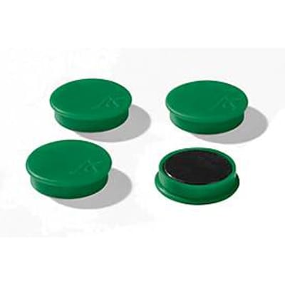 Bevestigingsmagneten, Ø 40 mm, hechtkracht ca. 1200 g, 4 st., groen