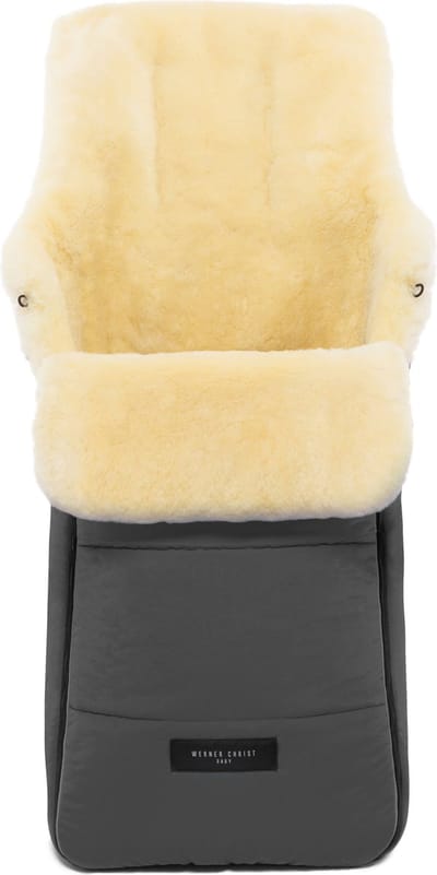 Lamsvel voetenzak "Arosa" kleur Grijs
