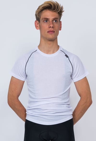 21Virages Zweethemd Mattia korte mouwen unisex wit-XS