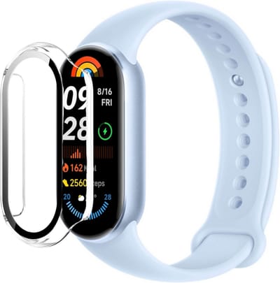 Xiaomi Smart Band 9 - Hoesje Harde beschermhoes transparant scherm gehard glas