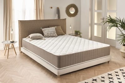 Magnum Visco-elastisch Matras - 140 x 190 cm - Beige - Dubbele Hardheid - 12 Zones - Ademend en Antiallergisch