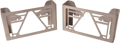 Set van 2 beschermrekken Multiled 4 - 253x141x63,7 mm - met vrije driehoek - RVS materiaal