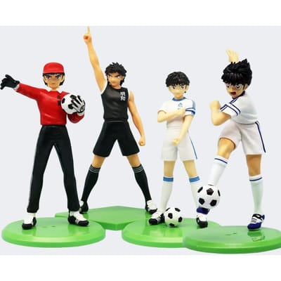 18cm Captain Tsubasa Anime Figuur Ozora Tsubasa Actiefiguren Hyuuga Kojirou/Wakabayashi Genzou Figuur Set Figuur Speelgoed Premium Kwaliteit