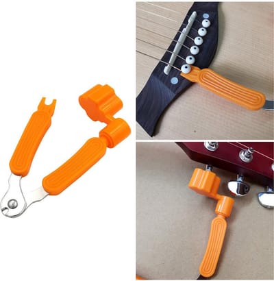 Gitaar Tool - Gitaar gereedschap - 3-in-1 - Gitaarsnaar tang - Gitaartang - Snaren knippen - Gitaar stemmer - Gitaar onderhouden - Muziekinstrument - Guitar String Winder - String Cutter -