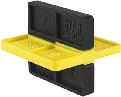 Bladafstandhouders voor houten terrassen - 8 stuks - 4/5/6/7 mm nauwkeurige installatie