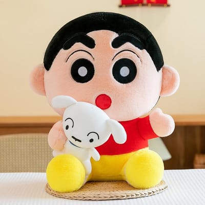 Hond Krijtje Shin chan Pop Grote Maat Slaapkussen Krijtmachine Schaar Machine Pop 35cm black