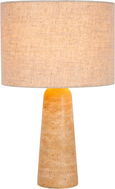 Lucide NIMUE - Tafellamp - Ø 30 cm - 1xE27 - Taupe - Japandi