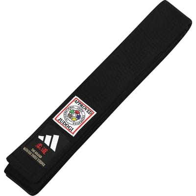 Kleurige judo gordel met logo adidas IJF