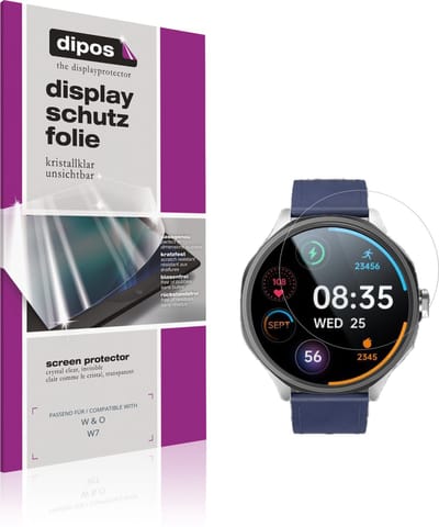 dipos – 6x Beschermfolie geschikt voor W&O W7 | Krasbestendige & heldere Screenprotector Ultra-Thin