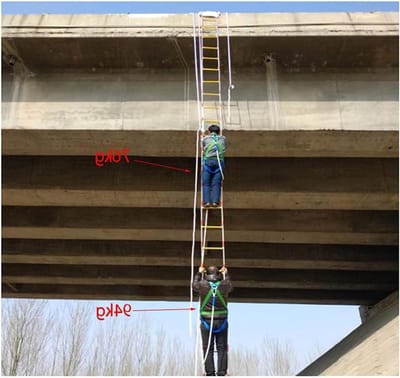 Touwladder Noodgeval - Vluchtladder Veiligheid - Snelle Ontsnapping - Sterk Draagvermogen - 3 Meter - Geel