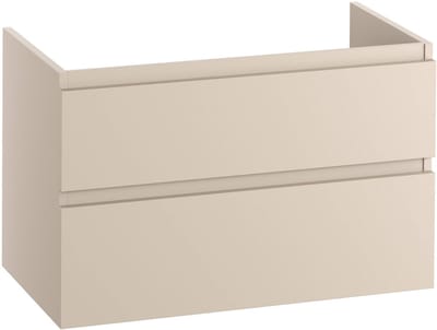 Ben Tendenza asymmetrische wastafelonderkast 80x44,5x60cm zand