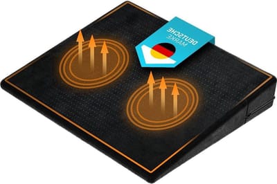 Wigkussen Stoel met Ademende Anti-Slip Fluwelen Hoes - Optimale Hardheid voor Auto Bureaustoel Thuiskantoor wedge pillow