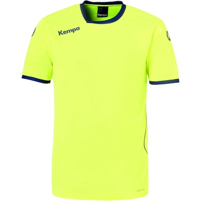 Kempa Curve Sportshirt - Maat XXL  - Mannen - geel/blauw