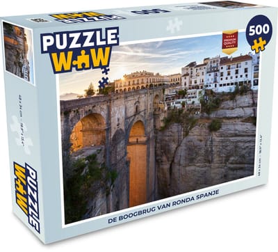 Puzzel De boogbrug van Ronda Spanje - Legpuzzel - Puzzel 500 stukjes