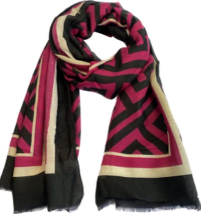 Leuke modieuze sjaal van mooi materiaal / 50% katoen met 50% viscose