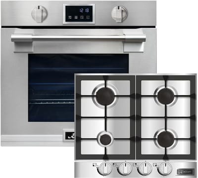 Kaiser - EH 6339 - XXL Inbouwoven - 86L - met pyrolyse & AirFry - touch display - incl inbouw gaskookplaat - 60 cm - KG 6357 - roestvrijstaal - rvs