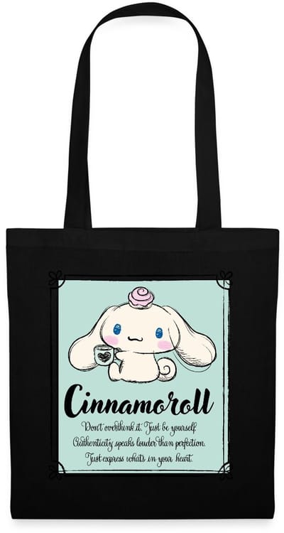 Cinnamoroll Don't Overthink It. Just Be Yourself Tas Van Stof Schoudertas