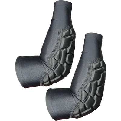 Avivor 2 stuks Gewatteerde Elleboogmouwen Brede Bedekking Compressie Armsteun Voor Basketbal Voetbal Volleybal XS（old）