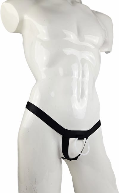 BamBella ® - Sexy Erotische bondage Lingerie Maat L/XL onesize Heren Cock ring onderbroek Zwart mannen