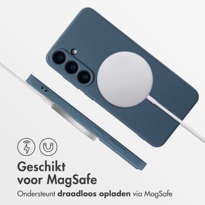 imoshion Hoesje - Geschikt voor Samsung Galaxy S25 Plus - Color Backcover met Magnetische Ring - Donkerblauw