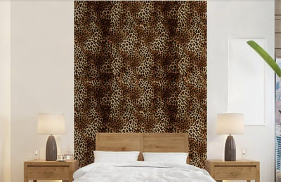 Behang - Fotobehang Luipaard - Patronen - Dieren - Breedte 140 cm x hoogte 220 cm