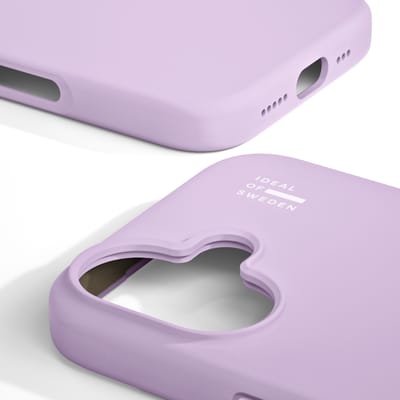 iDeal of Sweden Silicone Case geschikt voor MagSafe geschikt voor iPhone 16 - Lavender Milk