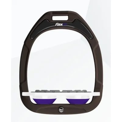 Plat Grip Teerbruin/Wit/Paars Flex-On Green Composite