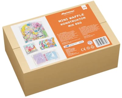 Mini wafel blokken schoolset bouwen - Marioinex - vanaf 3 jaar