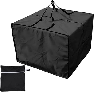 Opbergtas voor tuinkussens waterdicht extra groot vierkante opbergbox met rits en draaghendel van 210D Oxford stof voor matras speelgoed buitenkussen