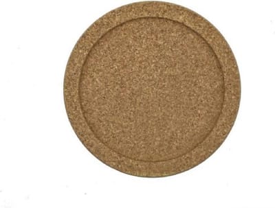 Kurk & Co onderzetter | 6 stuks | Prachtig afgewerkt en stevig | 18 cm doorsnee |