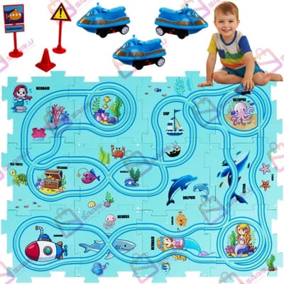 SAABW Educatieve Track Puzzel - Autobaan met voertuigen - 25-delig - 3+ jaar - 54274