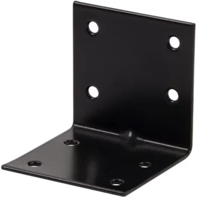 Alberts Verbindingshoek - Zwart Geplastificeerd Verzinkt Staal - 60x60x60x2,5mm