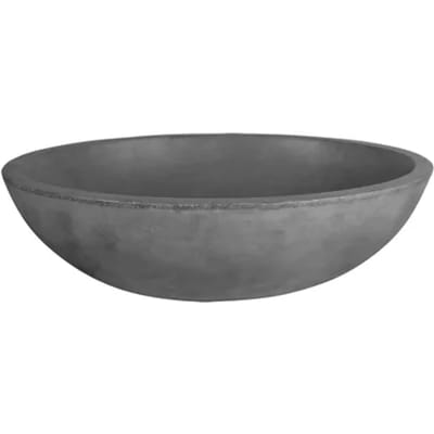 Differnz Waskom Badkamer Dias - Beton - Rond - Donkergrijs - 50cm