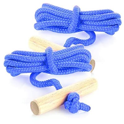 Premium Sledetouw met Houten Handvat - Sterke Treklijn voor Sleeën en Rodelaccessoires